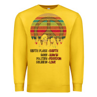 Lemon Birthplace Earth Race Human Peace Sign Hippie Premium Sweatshirt - Bettercallsaul