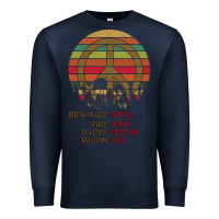 Navy Birthplace Earth Race Human Peace Sign Hippie Premium Sweatshirt - Bettercallsaul