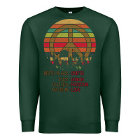 Sports Green Birthplace Earth Race Human Peace Sign Hippie Premium Sweatshirt - Bettercallsaul