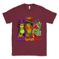 Burgundy Happy Hallothanksmas Classic Tee - NancyCooperArtShop