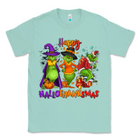 Seafoam Happy Hallothanksmas Classic Tee - NancyCooperArtShop