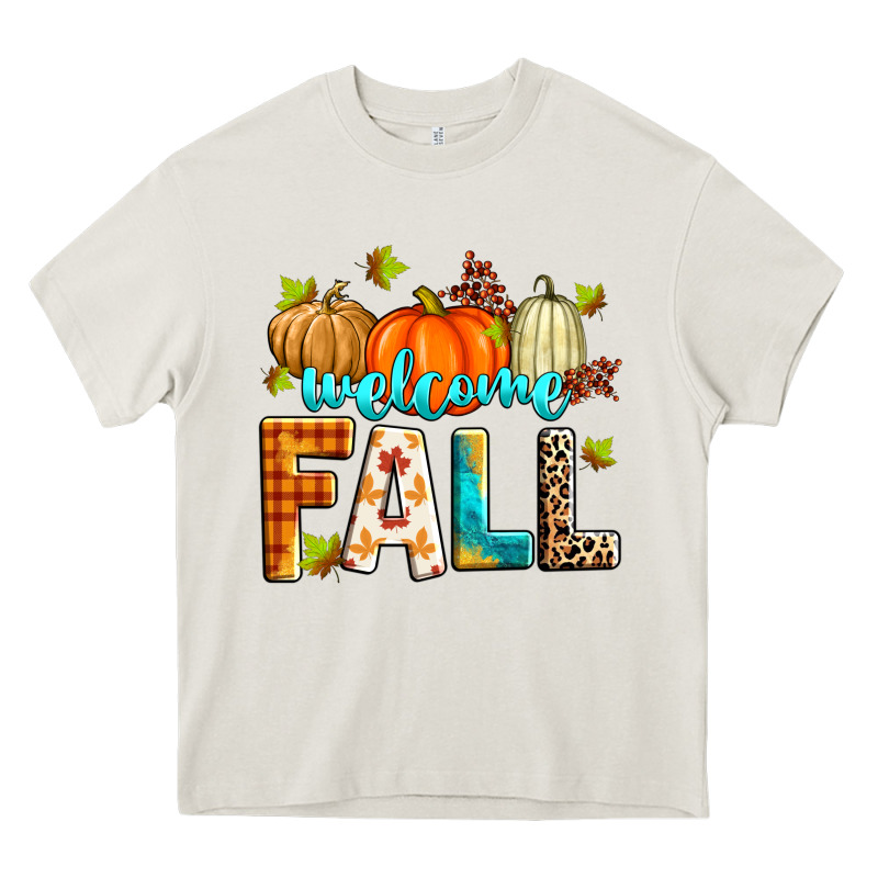 Welcome Fall Heavy Core Tee by Zillion Design Studio | Teevron