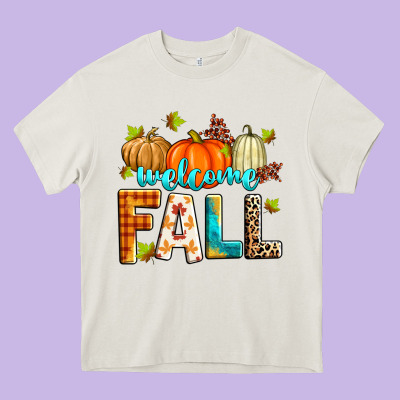 Welcome Fall Heavy Core Tee Designed By Zillion Design Studio
