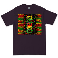 Plum Black license letters  juneteenth Premium Tee - Zillion Design Studio