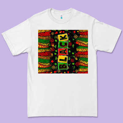 Black License Letters  Juneteenth Premium Tee Designed By Zillion Design Studio