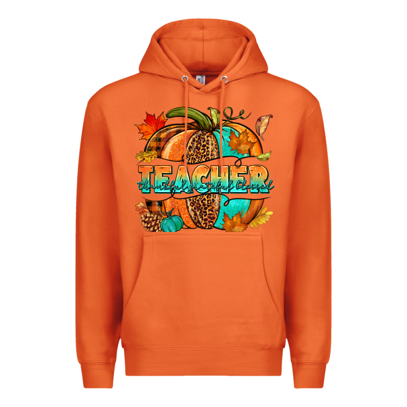 Teacher Pumpkin Premium Hoodie by NancyCooperArtShop | Teevron