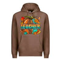 Chestnut Teacher pumpkin Premium Hoodie - NancyCooperArtShop