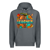 Rock Teacher pumpkin Premium Hoodie - NancyCooperArtShop