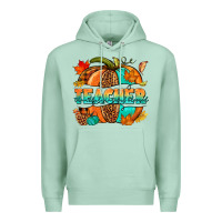 Seafoam Teacher pumpkin Premium Hoodie - NancyCooperArtShop