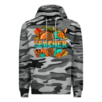 Slate Camo Teacher pumpkin Premium Hoodie - NancyCooperArtShop
