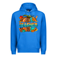 True Royal Teacher pumpkin Premium Hoodie - NancyCooperArtShop