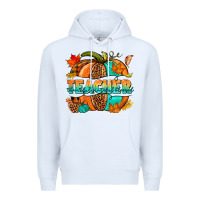White Teacher pumpkin Premium Hoodie - NancyCooperArtShop