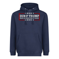 Navy Dump Trump Heavyweight Hoodie - Bettercallsaul