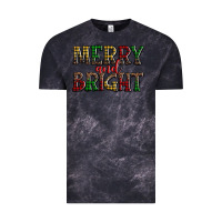 Cloud Black merry and bright Vintage Tee - AdoDesignShop