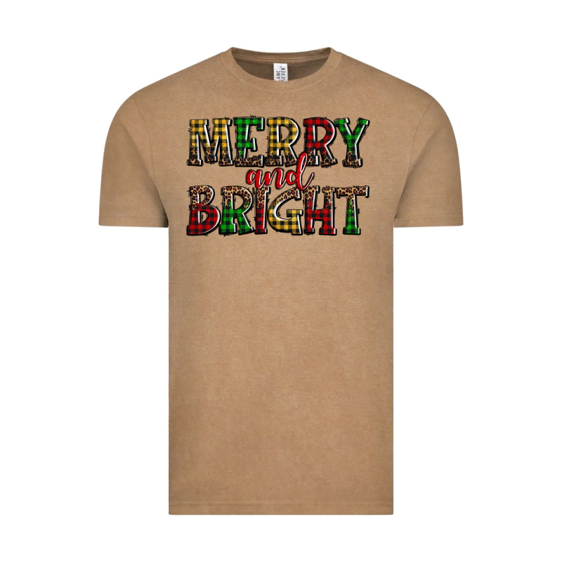 Merry And Bright Vintage Tee by AdoDesignShop | Teevron