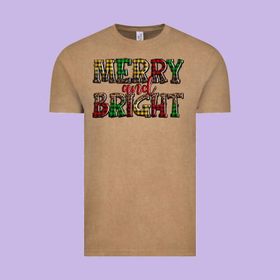 Merry And Bright Vintage Tee Designed By Adodesignshop