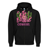 Black barbie cowgirl Zipper Hoodie - MaliasSmallBusiness