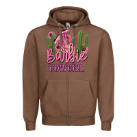 Chestnut barbie cowgirl Zipper Hoodie - MaliasSmallBusiness