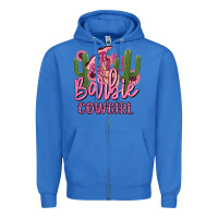 True Royal barbie cowgirl Zipper Hoodie - MaliasSmallBusiness