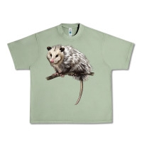 Oil Green opossum Urban Heavy Tee - LillyAllenDesigns