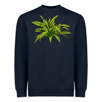 Navy Lemon Lime Dracaena Leaf Heavyweight Sweatshirt - LillyAllenDesigns