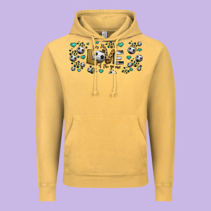For The Love Of The Game Soccer Vintage Hoodie Designed By Jasminsmagicworld