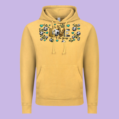 For The Love Of The Game Soccer Vintage Hoodie Designed By Jasminsmagicworld