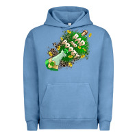 Pigment Pebble Blue Bad and boozy Urban Hoodie - CowGirlArtShop