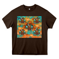 Chocolate Brown thanksgiving turkey fall Heavy Core Tee - RanaPortraitStore