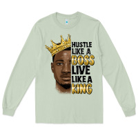 Matcha hustle like a boss live like a king malia Long Sleeve Tee - MaliasSmallBusiness