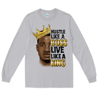 Moon Dust hustle like a boss live like a king malia Long Sleeve Tee - MaliasSmallBusiness