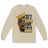 Mushroom hustle like a boss live like a king malia Long Sleeve Tee - MaliasSmallBusiness