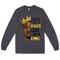 Smoke hustle like a boss live like a king malia Long Sleeve Tee - MaliasSmallBusiness
