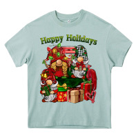 Arona happy holidays gnomes truck Heavy Core Tee - BarkalooDesign