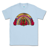 Dusty Blue lady of guadalupe rainbow Classic Tee - Jasminsmagicworld