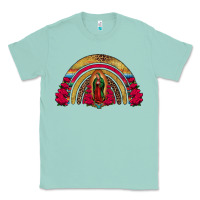 Seafoam lady of guadalupe rainbow Classic Tee - Jasminsmagicworld