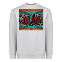 Heather Grey leopard lightning bolt mimi mother's day Heavyweight Sweatshirt - Jasminsmagicworld