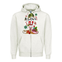 Oatmeal Heather brother elf Zipper Hoodie - MaliasSmallBusiness