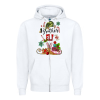 White brother elf Zipper Hoodie - MaliasSmallBusiness