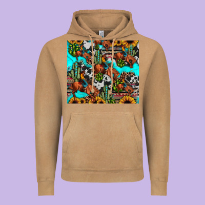 Rodeo Cowboy Tumbler Vintage Hoodie Designed By Jahusdesignshop