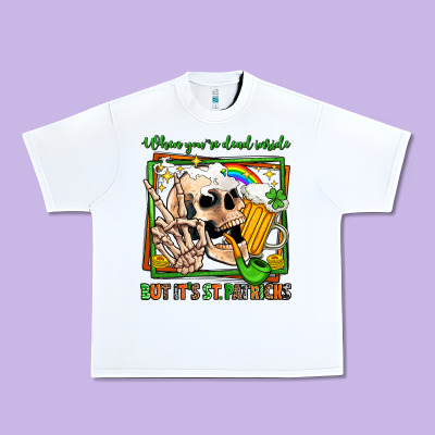 When You're Dead Inside But It's St Patricks Urban Heavy Tee Designed By Jasminsmagicworld
