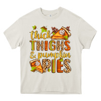 Thick Thighs And Pumpkin Pies Heavy Core Tee | Teevron