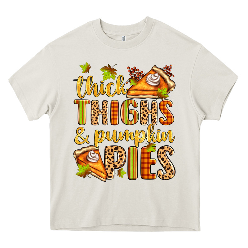 Thick Thighs And Pumpkin Pies Heavy Core Tee by Zillion Design Studio | Teevron