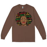 Chestnut afro diva Long Sleeve Tee - MaliasSmallBusiness