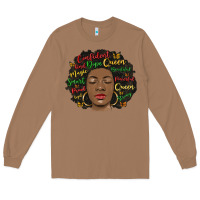 Toasted Coconut afro diva Long Sleeve Tee - MaliasSmallBusiness