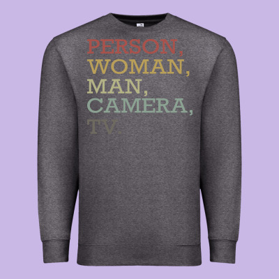 Person Woman Man Camera Tv Premium Sweatshirt Designed By Bettercallsaul