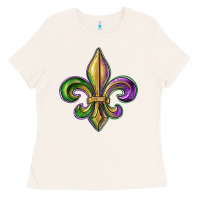 Bone fleur de lis Ladies Tee - RanaPortraitStore