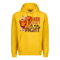 Lemon Her fight is our fight Kidney Cancer orange ribbon Premium Hoodie - NancyCooperArtShop