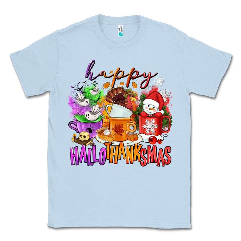 Happy Hallothanksmas Coffee Cups Classic Tee by NancyCooperArtShop | Teevron