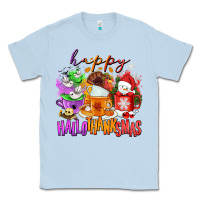 Dusty Blue Happy Hallothanksmas coffee cups Classic Tee - NancyCooperArtShop